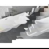 Mexen Tava baignoire autoportante rainurée 170 x 75 cm, blanche, trop-plein chromé - 52851707500-01