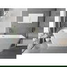 Mexen Tava baignoire autoportante rainurée 170 x 75 cm, blanche, trop-plein doré brossé - 52851707500-55