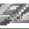 Mexen Tava baignoire autoportante rainurée 170 x 75 cm, blanc, trop-plein cuivre brossé - 52851707500-65