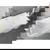 Mexen Tava baignoire autoportante rainurée 170 x 75 cm, blanche, trop-plein nickel brossé - 52851707500-97