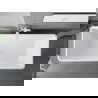 Mexen Tava baignoire îlot nervurée 170 x 75 cm, blanc/noir, trop-plein blanc - 52851707575-20