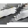 Mexen Tava baignoire autoportante rainurée 170 x 75 cm, blanc/noir, trop-plein doré - 52851707575-50