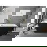 Mexen Tava baignoire autoportante rainurée 170 x 75 cm, blanc/noir, trop-plein doré - 52851707575-50