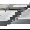 Mexen Tava baignoire autoportante rainurée 170 x 75 cm, blanc/noir, trop-plein or brossé - 52851707575-55