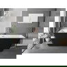 Mexen Tava baignoire îlot cannelée 170 x 75 cm, blanc/noir, trop-plein or rose - 52851707575-60