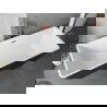 Mexen Tava baignoire autoportante rainurée 170 x 75 cm, blanc/noir, trop-plein cuivre brossé - 52851707575-65