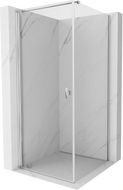 Cabine de douche battante Mexen Mist-B 70 x 70 cm, transparent, chrome - 8A2T-070-070-01-00