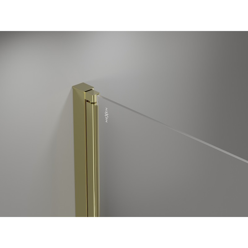 Mexen Mist-B porte de douche pivotante 60 cm, transparentes, dorées - 8A2-060-000-50-00