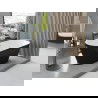 Mexen Yara baignoire autoportante rainurée 170 x 75 cm, blanche/noire, trop-plein doré - 52861707575-50