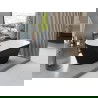Mexen Yara baignoire autoportante rainurée 170 x 75 cm, blanc/noir, trop-plein gun gray brossé - 52861707575-66