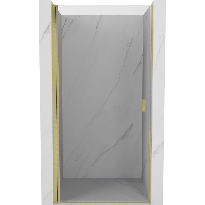 Mexen Mist-B porte de douche battante 60 cm, transparent, doré brossé - 8A2-060-000-55-00