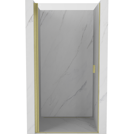 Mexen Mist-B porte de douche pivotante 70 cm, transparent, or brossé - 8A2-070-000-55-00