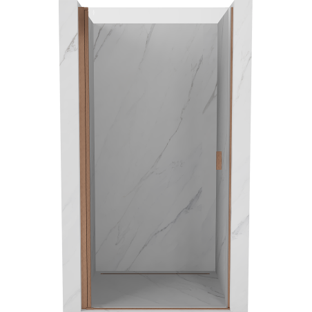 Mexen Mist-B porte de douche pivotante 80 cm, transparent, cuivre brossé - 8A2-080-000-65-00