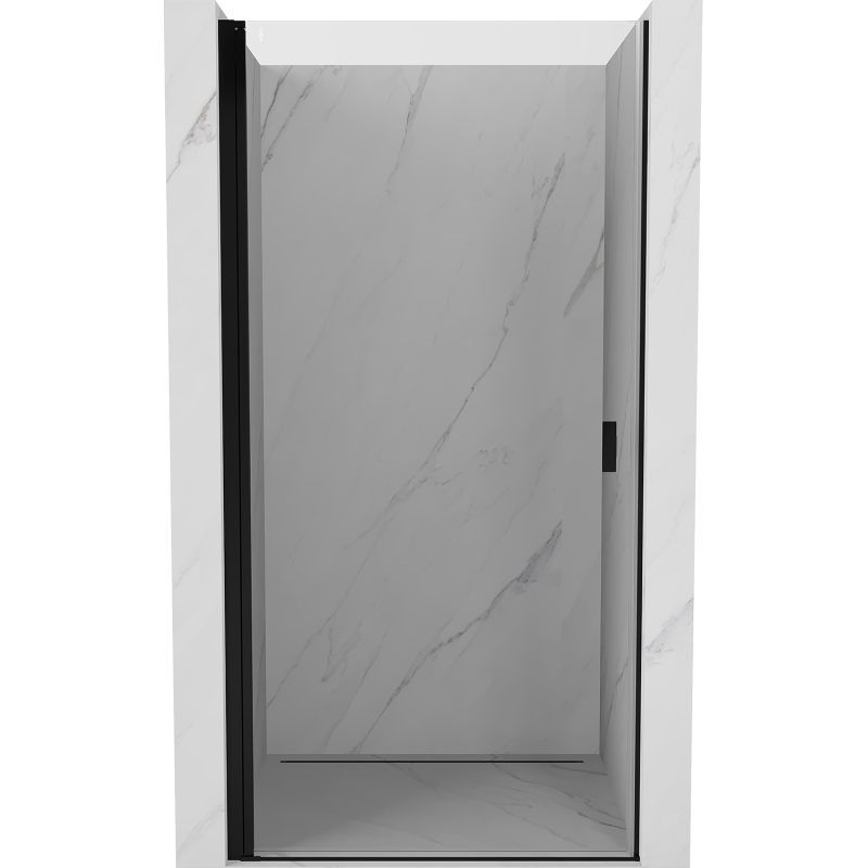 Mexen Mist-B porte de douche pivotante 70 cm, transparent, noir - 8A2-070-000-70-00