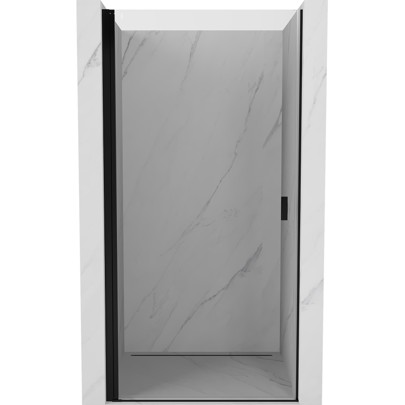 Mexen Mist-B porte de douche pivotante 80 cm, transparent, noir - 8A2-080-000-70-00