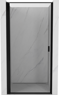 Mexen Mist-B portes de douche pivotantes à gauche 80 cm, cadre noir, noir - 8A2-080-000-70-70-L