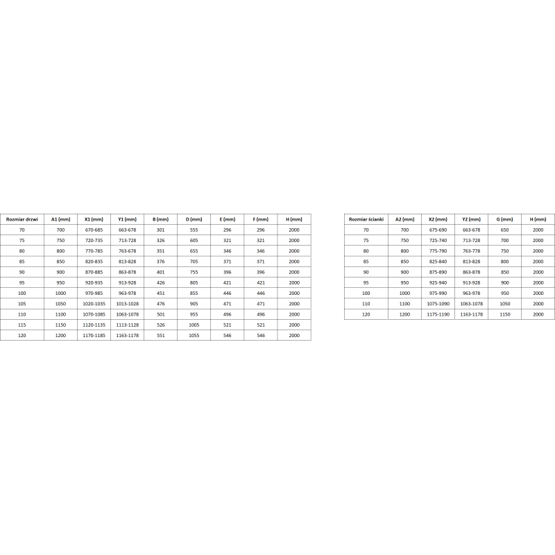 Mexen Mist-F cabine de douche pliante gauche 105 x 85 cm, transparente, noire - 8A6T-105-085-70-00-L