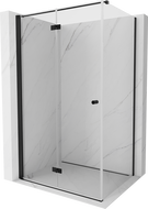 Mexen Mist-F cabine de douche pliante gauche 110 x 90 cm, transparent, noir - 8A6T-110-090-70-00-L