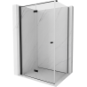 Mexen Mist-F cabine de douche pliante gauche 90 x 110 cm, transparent, noir - 8A6T-090-110-70-00-L