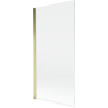 Paroi de douche Mexen Mist 1 volet 90 x 150 cm, transparent, or - 8A9-090-001-50-00
