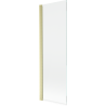 Paroi de baignoire Mexen Mist 1-volet 60 x 150 cm, transparent, or brossé - 8A9-060-001-55-00