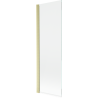 Mexen Mist paroi de douche à 1 battant 70 x 150 cm, transparent, doré brossé - 8A9-070-001-55-00