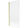 Mexen Mist paroi de douche 1-volet 90 x 150 cm, transparent, or brossé - 8A9-090-001-55-00
