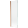 Mexen Mist paroi de baignoire 1 volet 60 x 150 cm, transparent, cuivre brossé - 8A9-060-001-65-00