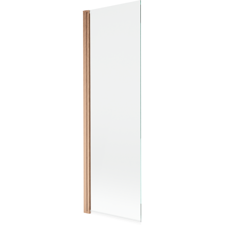Mexen Mist paravent de baignoire 1 volet 70 x 150 cm, transparent, cuivre brossé - 8A9-070-001-65-00
