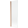 Mexen Mist paravent de baignoire 1 volet 70 x 150 cm, transparent, cuivre brossé - 8A9-070-001-65-00