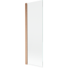 Mexen Mist paroi de baignoire 1-volet 70 x 150 cm, transparent, cuivre brossé - 8A9-070-001-65-00