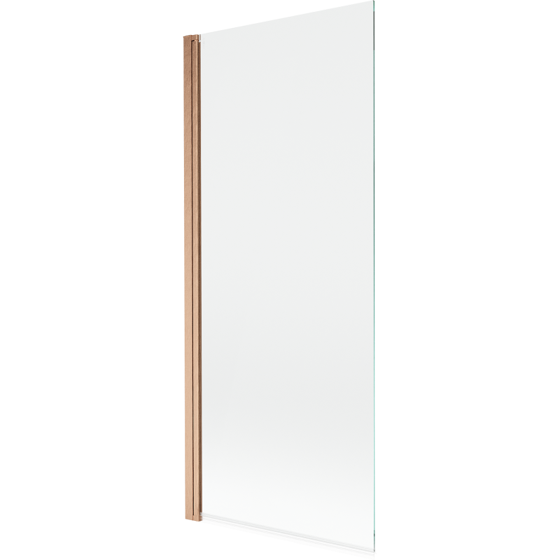 Paroi de baignoire Mexen Mist 1 volet 80 x 150 cm, transparent, cuivre brossé - 8A9-080-001-65-00