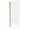Paroi de baignoire Mexen Mist 1 volet 80 x 150 cm, transparent, cuivre brossé - 8A9-080-001-65-00