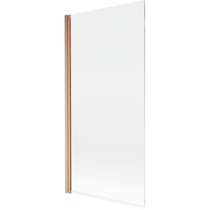 Paroi de baignoire 1 volet Mexen Mist 90 x 150 cm, transparent, cuivre brossé - 8A9-090-001-65-00
