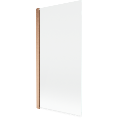 Paroi de baignoire 1 volet Mexen Mist 90 x 150 cm, transparent, cuivre brossé - 8A9-090-001-65-00