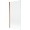 Paroi de baignoire 1 volet Mexen Mist 90 x 150 cm, transparent, cuivre brossé - 8A9-090-001-65-00