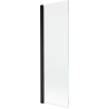 Mexen Mist écran de baignoire 1-volet 60 x 150 cm, transparent, noir - 8A9-060-001-70-00