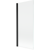Mexen Mist paroi de douche 1 volet 80 x 150 cm, transparent, noir - 8A9-080-001-70-00