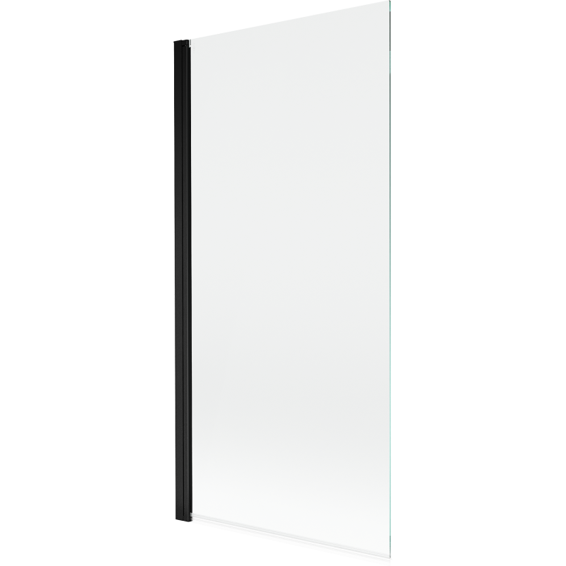 Paroi de douche Mexen Mist 1 volet 90 x 150 cm, transparent, noir - 8A9-090-001-70-00