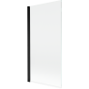 Paroi de douche Mexen Mist 1 volet 90 x 150 cm, transparent, noir - 8A9-090-001-70-00