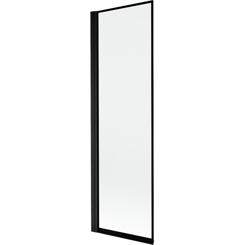 Mexen Mist paroi de baignoire à 1 volet gauche 60 x 150 cm, cadre noir, noir - 8A9-060-001-70-70-L