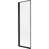 Paroi de douche Mexen Mist 1-volet gauche 60 x 150 cm, cadre noir, noir - 8A9-060-001-70-70-L