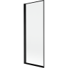 Paroi de baignoire pivotante Mexen Mist 1-volet gauche 70 x 150 cm, cadre noir, noir - 8A9-070-001-70-70-L