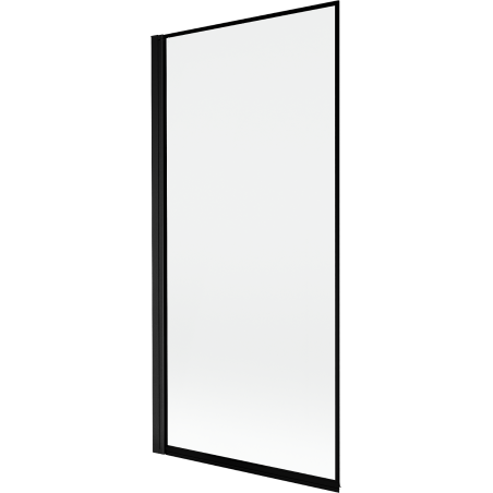 Paroi de douche Mexen Mist 1 volet gauche 90 x 150 cm, cadre noir, noir - 8A9-090-001-70-70-L