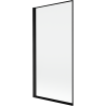 Paroi de douche Mexen Mist 1 volet gauche 90 x 150 cm, cadre noir, noir - 8A9-090-001-70-70-L
