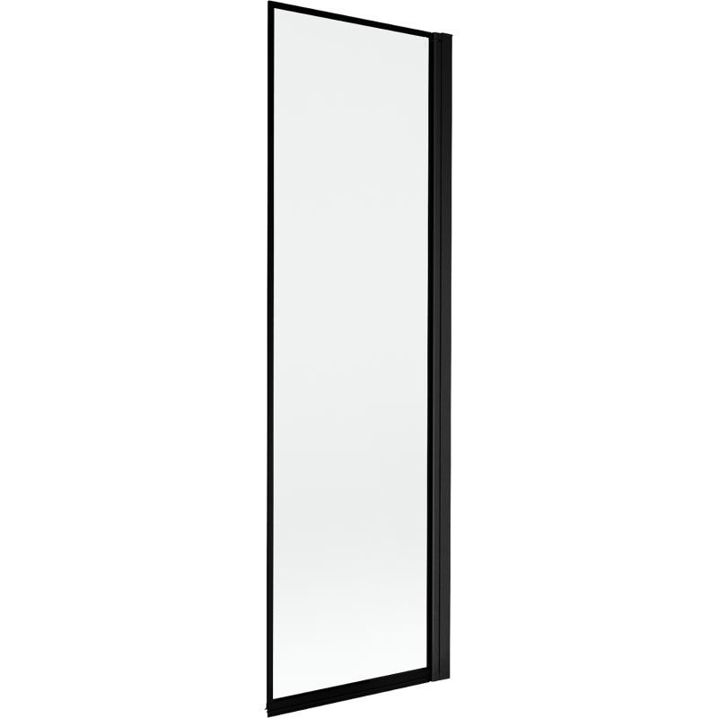 Mexen Mist paroi de baignoire à 1 vantail droite 60 x 150 cm, cadre noir, noir - 8A9-060-001-70-70-P