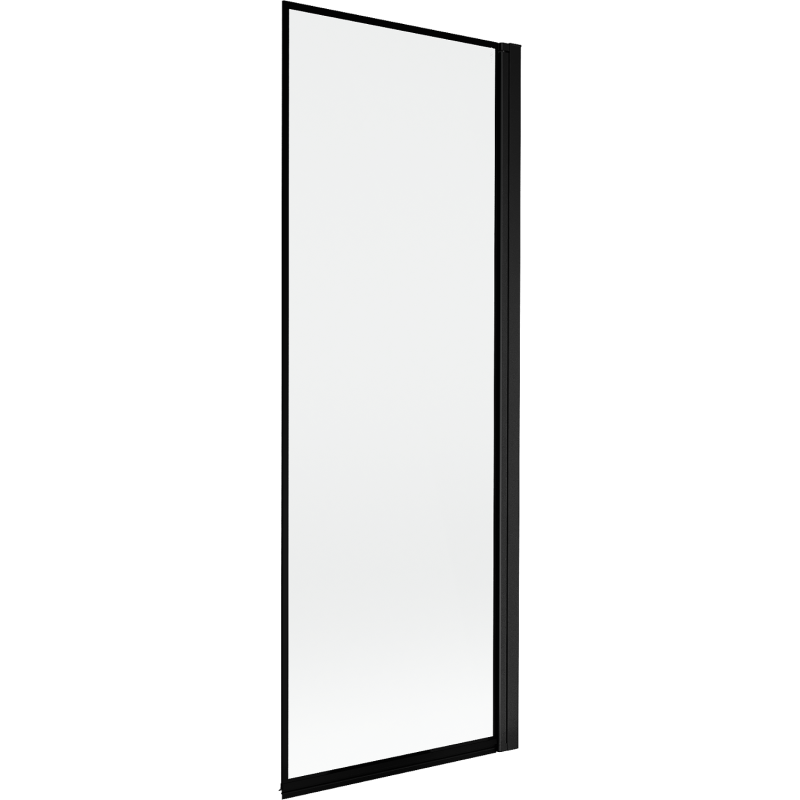 Paroi de baignoire Mexen Mist à 1 volet droite 70 x 150 cm, cadre noir, noir - 8A9-070-001-70-70-P