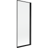 Mexen Mist paroi de douche 1 volet droit 70 x 150 cm, cadre noir, noir - 8A9-070-001-70-70-P
