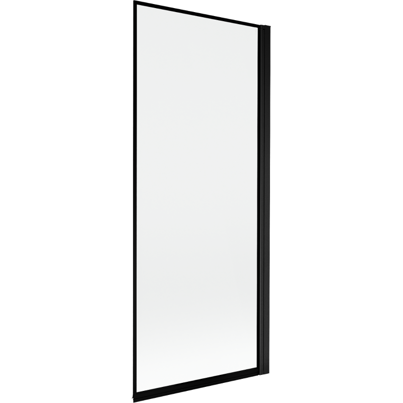 Mexen Mist pare-douche à un volet droit 80 x 150 cm, cadre noir, noir - 8A9-080-001-70-70-P