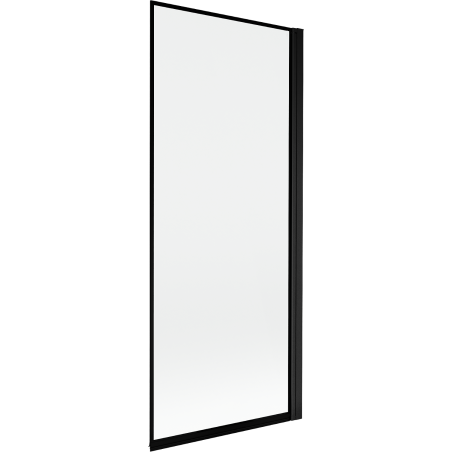 Paroi de douche Mexen Mist 1 vantail à droite 80 x 150 cm, cadre noir, noir - 8A9-080-001-70-70-P